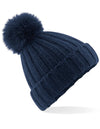 Beechfield CB413 Verbier Faux Fur Pop Pom Chunky Beanie