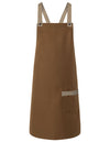 Karlowsky KY119 Latzschürze Urban-Look mit Kreuzbändern und Tasche