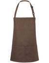 Karlowsky KY123 Kurze Latzschürze Basic mit Schnalle und Tasche