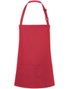 Karlowsky KY123 Kurze Latzschürze Basic mit Schnalle und Tasche