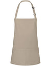 Karlowsky KY123 Kurze Latzschürze Basic mit Schnalle und Tasche