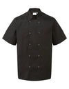 Premier Workwear PW664 Studded Front Short Sleeve Chef´s Jacket