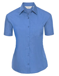 Russell Collection Z935F Ladies´ Short Sleeve Poly-Cotton Easy Care Poplin Shirt