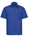 Russell Collection Z935 Men´s Short Sleeve Poly-Cotton Easy Care Poplin Shirt