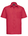 Russell Collection Z935 Men´s Short Sleeve Poly-Cotton Easy Care Poplin Shirt