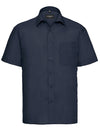 Russell Collection Z935 Men´s Short Sleeve Poly-Cotton Easy Care Poplin Shirt