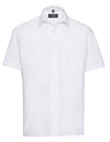 Russell Collection Z935 Men´s Short Sleeve Poly-Cotton Easy Care Poplin Shirt
