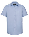 Russell Collection Z963 Men´s Short Sleeve Herringbone Shirt